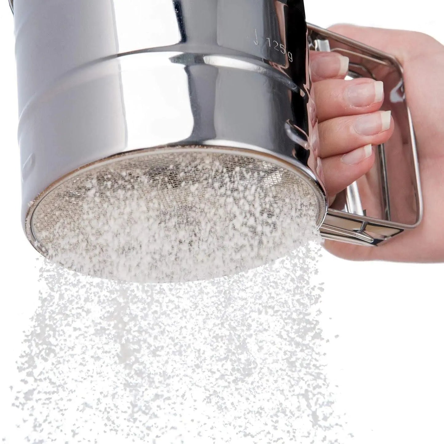 Stainless steel flour sifter