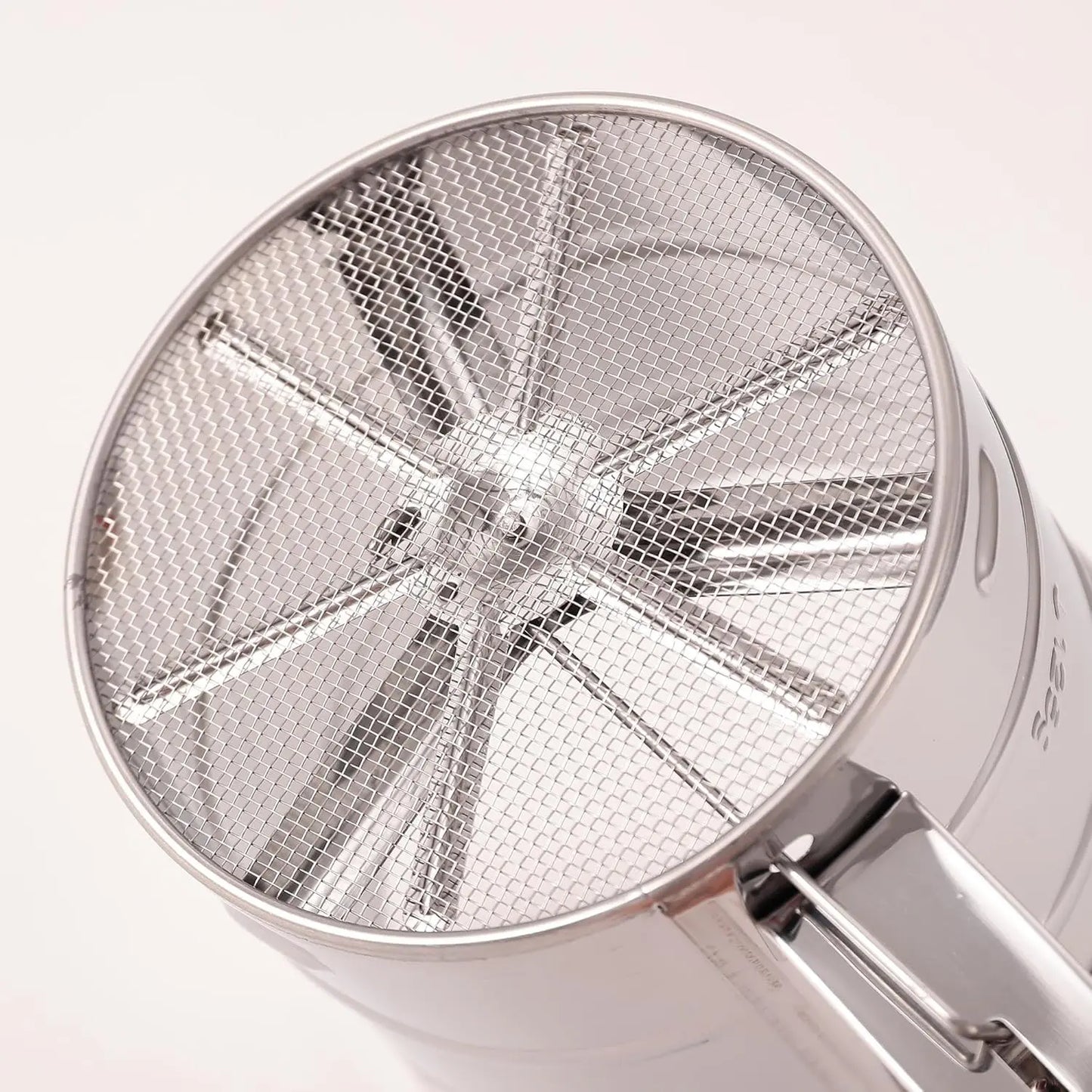 Stainless steel flour sifter