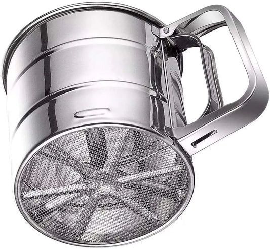 Stainless steel flour sifter